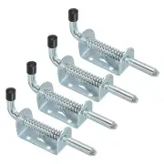 4Pcs Spring Loaded Latch Pin 5" Iron Security Latch Sliding Barrel Bolt Lock