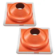 2 Pcs Metal Roof Pipe Flashing Boot Fit 170-355 mm Pipe High Temp Silicone