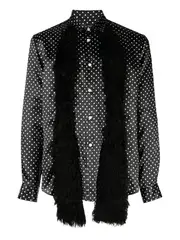 [COMME des GARCONS HOMME PLUS] 毛皮圓點圖案襯衫