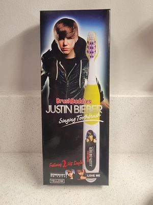 Brush Buddies Justin Bieber Singing Toothbrush in Yellow (SEALED)