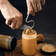 Stainless Steel Peanut Butter Mixer Food-Grade Material Butter Sauce Mixer Kitchen Tool for Natural Peanut Butter, Dough, Yogurt, Sauces, and More - Fits Any C
