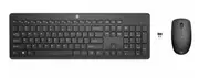HP 235 USB Wireless Keyboard & Mouse Combo Reduced-sized & Low-Profile Quiet Keys Easy Cleaning Plug & Play for Notebook Desktop