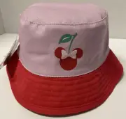 Disney Junior Minnie Mouse Toddler Bucket Hat Reversible Pink OSFM