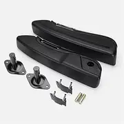 Car Armrests 2PCS Universal Truck Seat Armrest Pair Kit Adjustable Arm Rest Left + Right Comfort for Car RV Boat Van Car Armrest Console Armrest