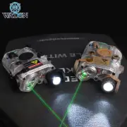 LA-5C/PEQ-15 Battery Case + Blue/Green/Red Laser IR with Tail Switch Transparent