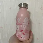 法國MONBENTO牛奶瓶造型保溫瓶櫻花粉