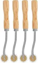 TEHAUX Tracing Wheel and Paper Set 4pcs Tailors Tracing Wheel for Pattern Cutting Small Sewing Tool