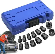 Easy out Screw Extractor Set,Impacts Bolt Screw Extractor Set | Precise Non-Slip Ergonomic Tools for Mechanic Shop Wheel Drain Axle Induction Applications