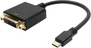 Holic UCDVF-747BB USB Type C to DVI Adapter 15cm USB Type C Male to DVI Female