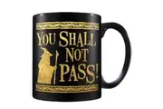 The Lord Of The Rings You Shall Not Pass Mug (Black/Gold) (12cm x 10.5cm x 8.7cm)