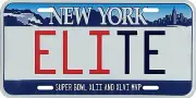 Eli Manning New York Giants ELITE Super Bowl License plate