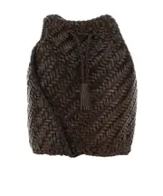 Dragon Diffusion Pompom Double Jump Bucket Bag One size DARK Brown