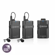 Boya WM4 Pro K2 Dual Channel Digital Wireless Microphone System with Lapel Mics