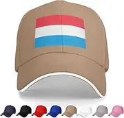 [Generic] National Emblem of Luxembourg Baseball Cap Luxembourgian Trucker Dad Hat for Men Women Outdoor Sport Running