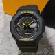 【CASIO 卡西歐】G-SHOCK 八角 農家橡樹 黑黃配色系列 雙顯手錶(GA-B2100CY-1A)