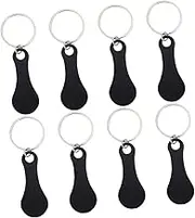 jojofuny Cart Token Tey Token Shopping Key Chain Grocery Keychain Tey Teys Carts Small Keychain Supermarket Tey Key Rings Key Ring Pendant Stainless Steel