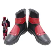Deadpool & Wolverine Cosplay Props Shoes Deadpool PU Leather Boots Custom Made
