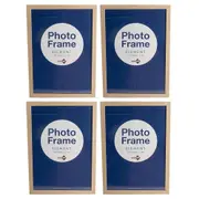 4x Unigift Element MDF/Glass A3 Picture/Photo Frame Wall Hanging Display Assort