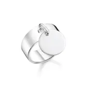 Genuine THOMAS SABO Sterling Siver Dangle Disc Ring TR2365
