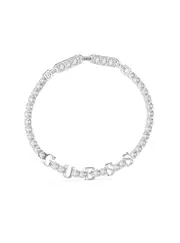 GUESS Silver Arm Party Logo Tennis Bracelet