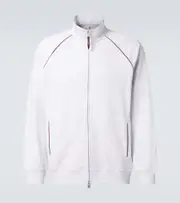 [Brunello Cucinelli] Brunello Cucinelli Cotton-blend jersey track jacket AU 87 grey