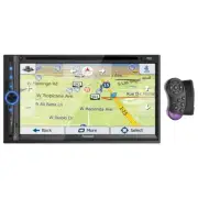 FARENHEIT 6.2” TOUCHSCREEN DOUBLE-DIN DVD/CD BLUETOOTH RECEIVER w/GPS NAVIGATION