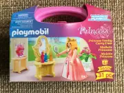 Playmobil # 5650,PRINCESS VANITY CARRY CASE,NEW OLD STOCK,31 PIECE SET