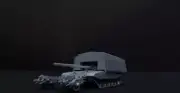 1/72 3D printed Russian t-72 tank accessory turtle shell+ KMT-7 Minesweeper kit