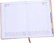 FRCOLOR 2025 Schedule Office Writing Notebook Schedule Book Academic Planner Monthly Planner 2025 Aesthetic Daily Planner Day Planner Planners Small Planner Writing Book Paper Orange
