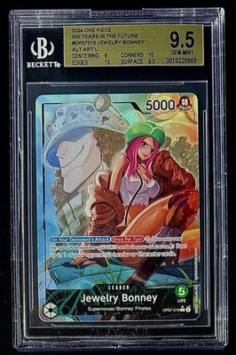 BGS 9.5 One Piece OP07-019 L* Jewelry Bonney Alt Art - English -500 Years-Graded