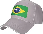 [SSIULUS] Brazilian Flag Casquette Cap Hats,Trucker,Baseball Cap with Snapback,Perfect for Summer,Golf