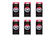 6x Manicare Glam Full-Bodied False Eyelashes Lashes w Glue Set Dramatic Adele