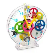 Kids' Educational Learning Fun DIY Easy Assemble Make Your Own Clock Kit
