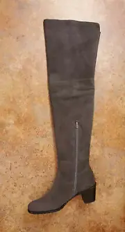 New! Stuart Weitzman 'Hitest' Over The Knee Boots Slate Womens 9 B MSRP $875