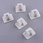 5x Self Adhesive Hooks Curtain Rod Bracket Pole Drapery Hook Holders