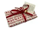 Herbario Toscano Vanilla & Ginger Vegetable Soap Bar Holiday Gift Embellished