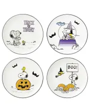 Lenox Set of 4 The Great Pumpkin Assorted Accent Plates