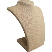 LVD MDF Linen 24cm Display Bodice Jewellery Storage Organiser Small Natural