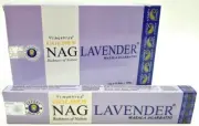Vijayshree GOLDEN NAG LAVENDER Incense - Bulk 1 Box (12 Packets)