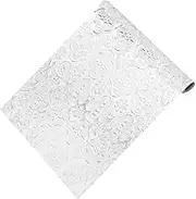 Static Cling Vintage Floral Glass Window Film Removable Privacy Cling Sticker for Indoor Use Non Adhesive Window Decoration Heat Light Blocking for Home