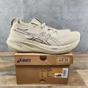 Asics Gel Nimbus 26 Size 12 Mens Feather Grey Black Casual Running Shoes