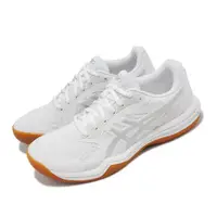 在飛比找ETMall東森購物網優惠-Asics 排球鞋 Upcourt 5 女鞋 白 入門款 膠