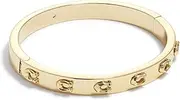 COACH Pegged C Logo Hinged Bangle Bracelet