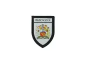 Patch printed embroidery travel souvenir shield city flag manchester england