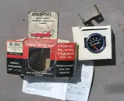 NOS OIL PRESSURE GAUGE Illuminated Hot Old Low Rat 1961 CHEVY BUBBLE TOP