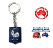France National Team Metal Logo Double Sided Keyring gift football soccer