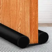 Under Door Draft Blocker Black Door Draft Stopper 38" Noise Reducer Breeze Light
