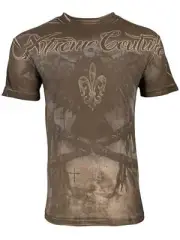Xtreme Couture by Affliction Men's T-Shirt Darkside Skulls Biker S-3XL