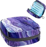 Period Bag,Sanitary Napkin Storage Bag,Colored Texture Paint Abstract,Tampon Holder for Purse