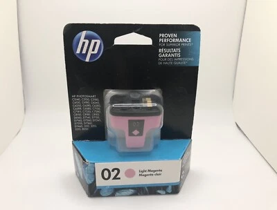 New HP Ink Cartridge #02 Light Magenta - Expired Oct 2017